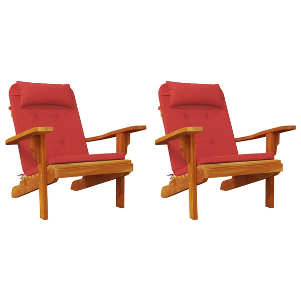 Adirondack Stuhlkissen Rot, 2er-Set
