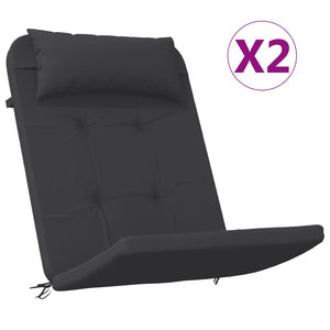 Adirondack Stuhlkissen 2er Set Schwarz