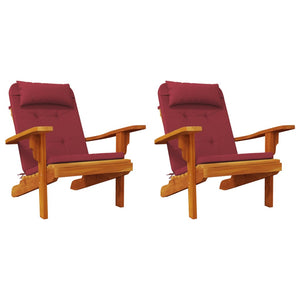 Adirondack Auflagen 2er-Set Weinrot