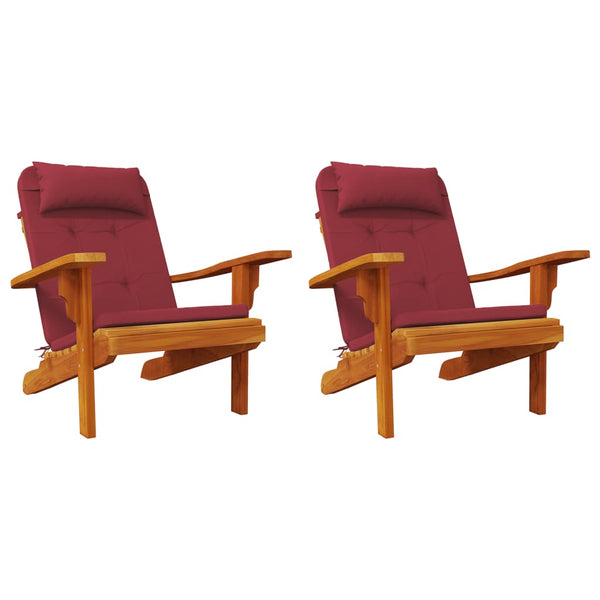Adirondack Auflagen 2er-Set Weinrot