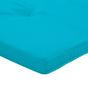 vidaXL Coussins de chaise Uni 2 pcs Turquoise 58 x 77 x 4,5 cm Tissu Oxford