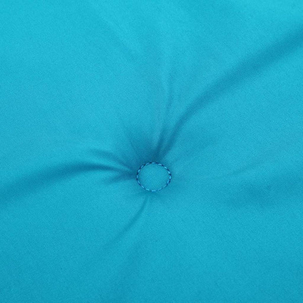 vidaXL Coussins de chaise Uni 2 pcs Turquoise 58 x 77 x 4,5 cm Tissu Oxford