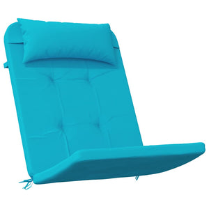 vidaXL Coussins de chaise Uni 2 pcs Turquoise 58 x 77 x 4,5 cm Tissu Oxford