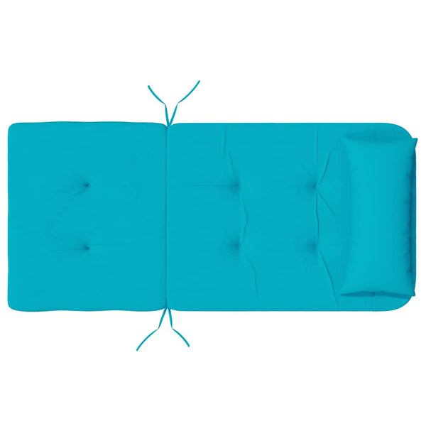 vidaXL Coussins de chaise Uni 2 pcs Turquoise 58 x 77 x 4,5 cm Tissu Oxford