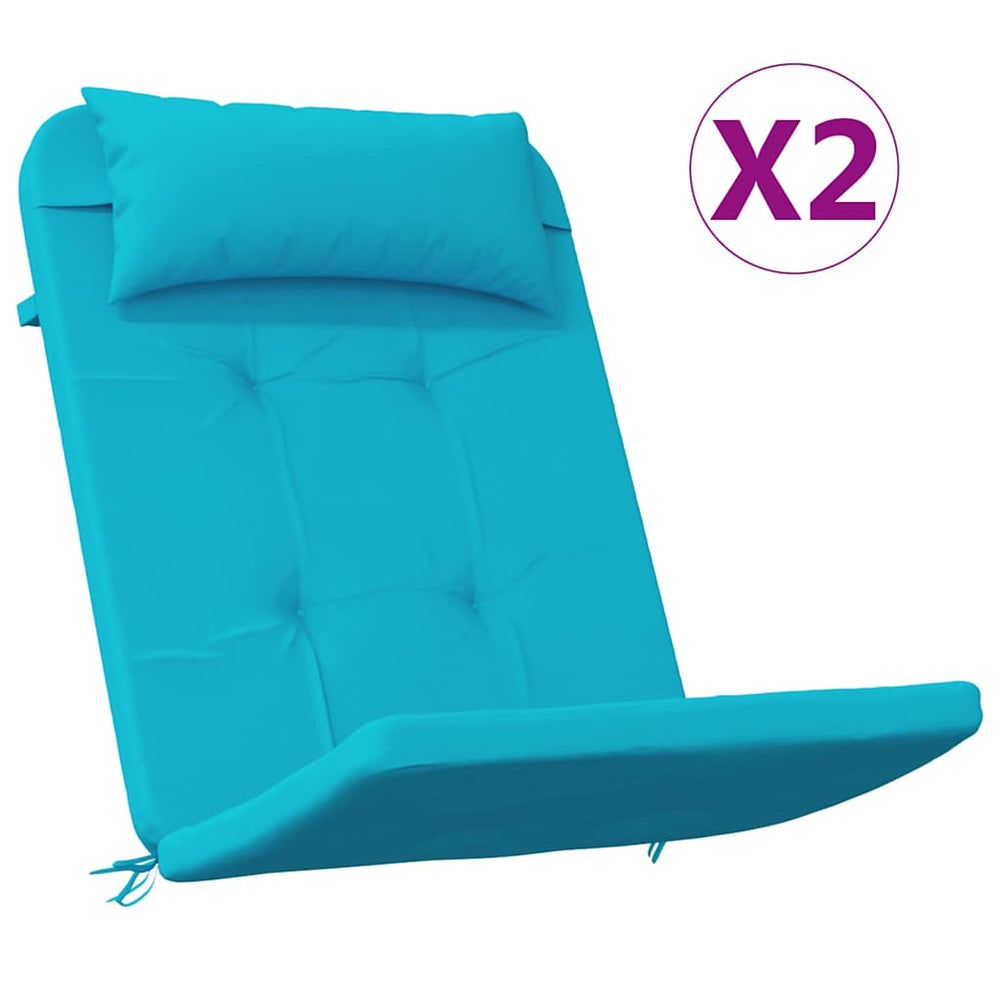 Stuhlkissen Türkis 2er Set 58x77cm