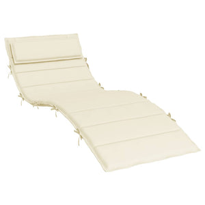 Sonnenliegen Auflage Creme 180x60 cm