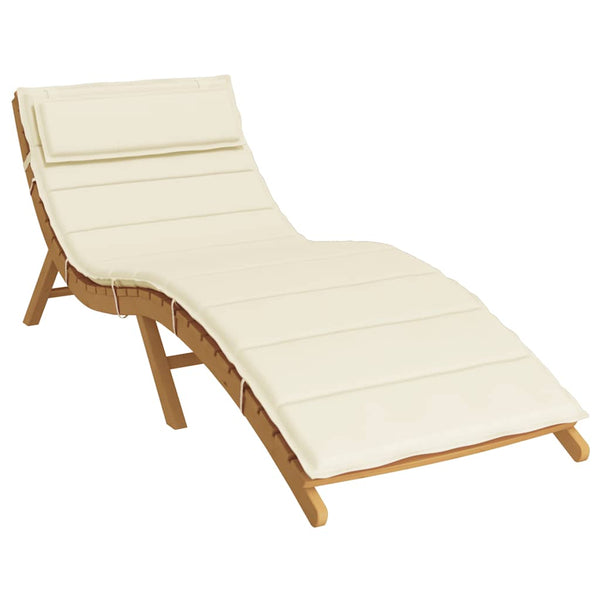 Sonnenliegen Auflage Creme 180x60 cm