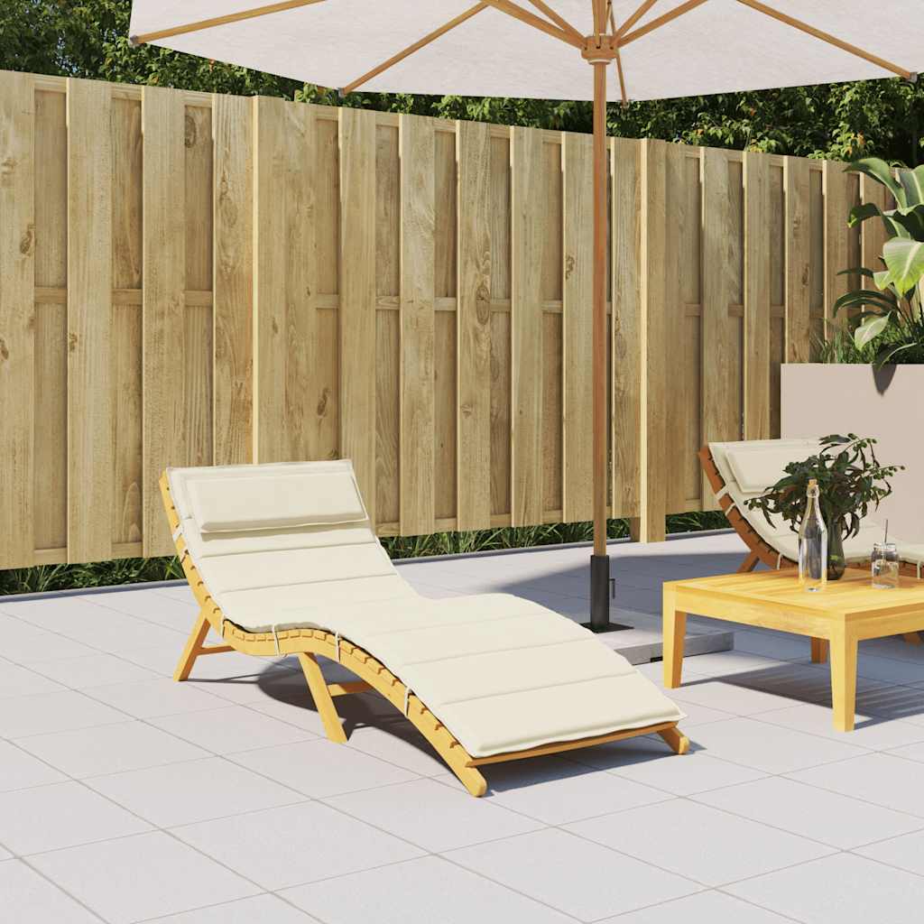 Sonnenliegen Auflage Creme 180x60 cm