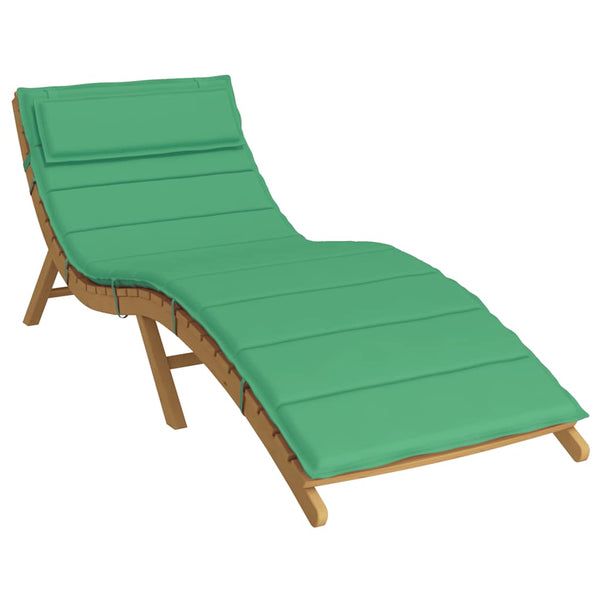 vidaXL Coussin de transat vert 180x60x4 cm Tissu Oxford