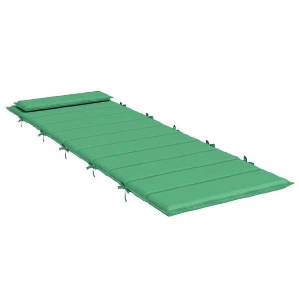 vidaXL Coussin de transat vert 180x60x4 cm Tissu Oxford