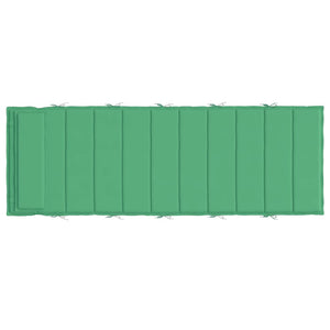 vidaXL Coussin de transat vert 180x60x4 cm Tissu Oxford