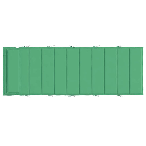vidaXL Coussin de transat vert 180x60x4 cm Tissu Oxford