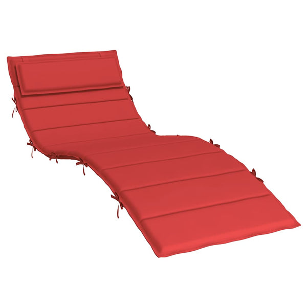 Sonnenliegen Auflage Rot 180x60 cm