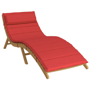 Sonnenliegen Auflage Rot 180x60 cm