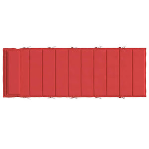 Sonnenliegen Auflage Rot 180x60 cm