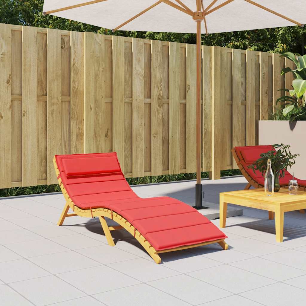 Sonnenliegen Auflage Rot 180x60 cm