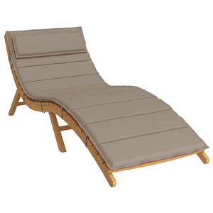 Sonnenliegen Auflage Taupe 180x60 cm