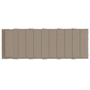 Sonnenliegen Auflage Taupe 180x60 cm