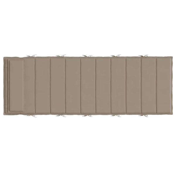 Sonnenliegen Auflage Taupe 180x60 cm
