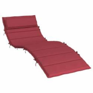 vidaXL Sun Lounger Cushion Wine Red 180 x 60 x 4 cm Oxford Fabric