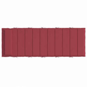 vidaXL Sun Lounger Cushion Wine Red 180 x 60 x 4 cm Oxford Fabric