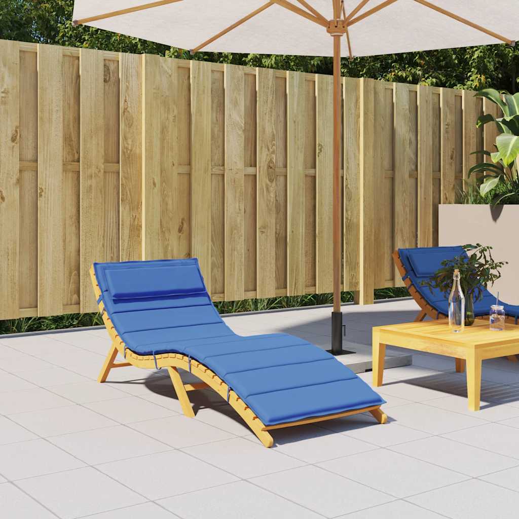 Sonnenliegen Auflage Königsblau 180x60 cm