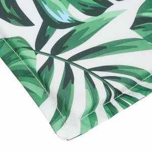 vidaXL Coussin pour chaise longue motif feuilles 180x60x4 cm Tissu Oxford