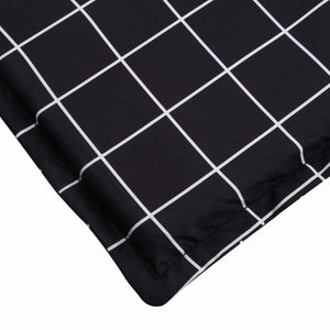 Sonnenliegen Kissen Schwarz 180 cm