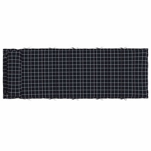 Sonnenliegen Kissen Schwarz 180 cm