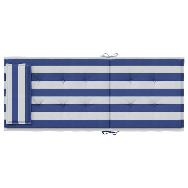 Hochlehner Auflagen 6er-Set Blau/Weiß