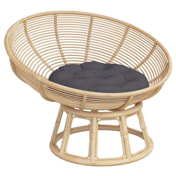 Rundes Kissen Anthrazit Ø 60 cm