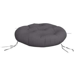Rundes Kissen Anthrazit Ø 60 cm