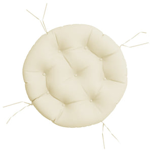 Rundes Kissen Creme Ø 60cm Oxford