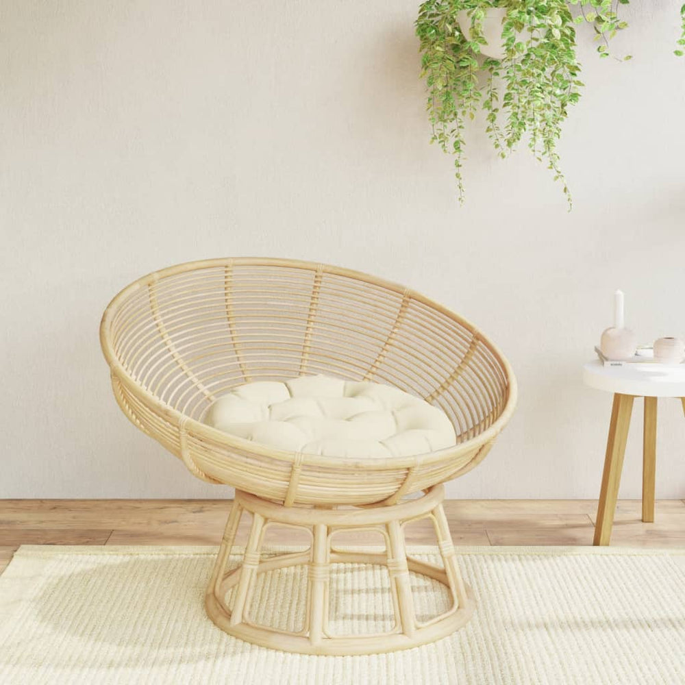 Rundes Kissen Creme Ø 60cm Oxford