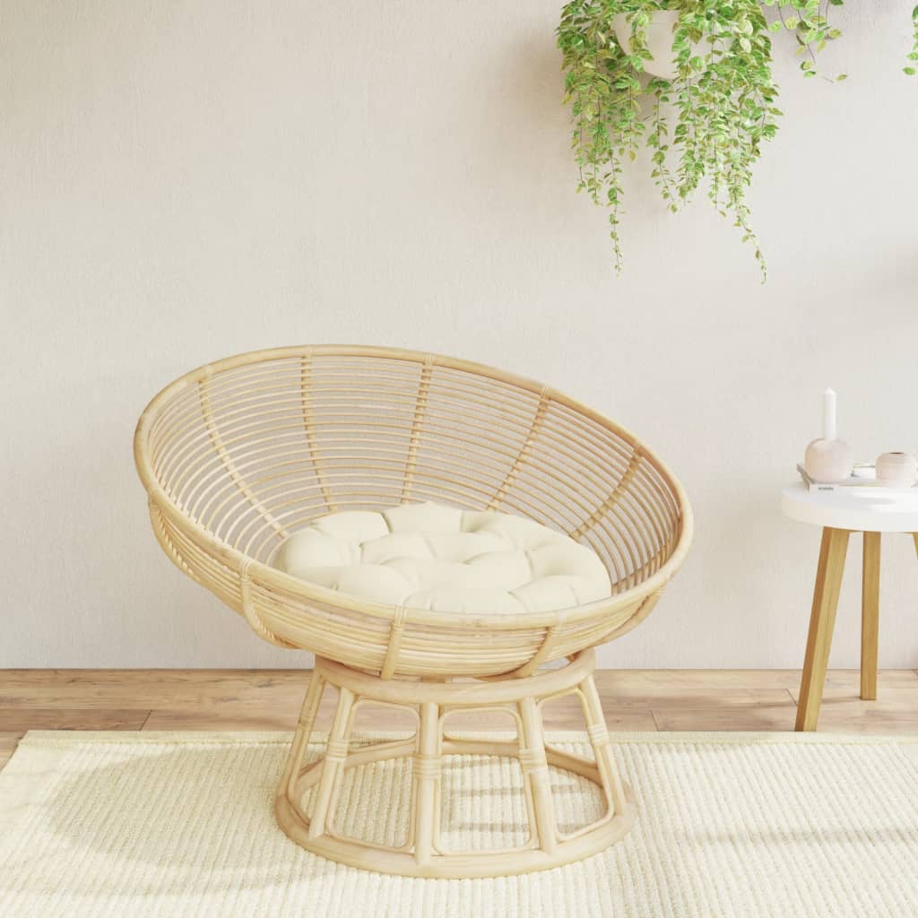 Rundes Kissen Creme Ø 60cm Oxford
