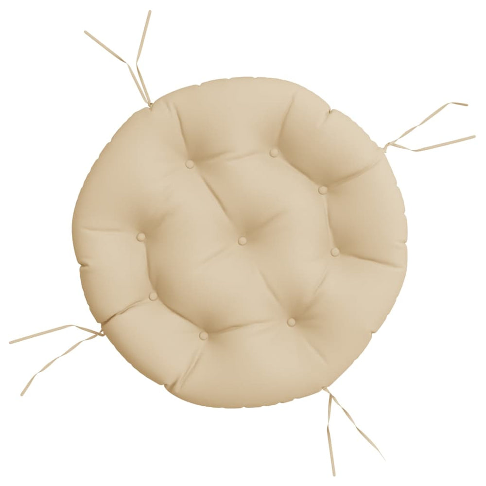 Rundes Sitzkissen Beige Ø 60cm