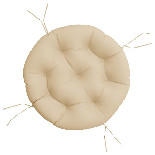 Rundes Sitzkissen Beige Ø 60cm