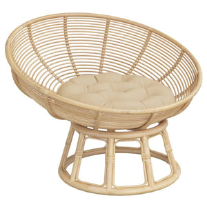Rundes Sitzkissen Beige Ø 60cm