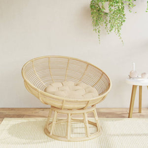 Rundes Sitzkissen Beige Ø 60cm