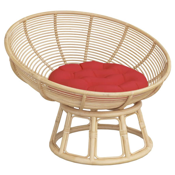 Rotes Rundes Kissen Ø 60cm Oxford-Gewebe