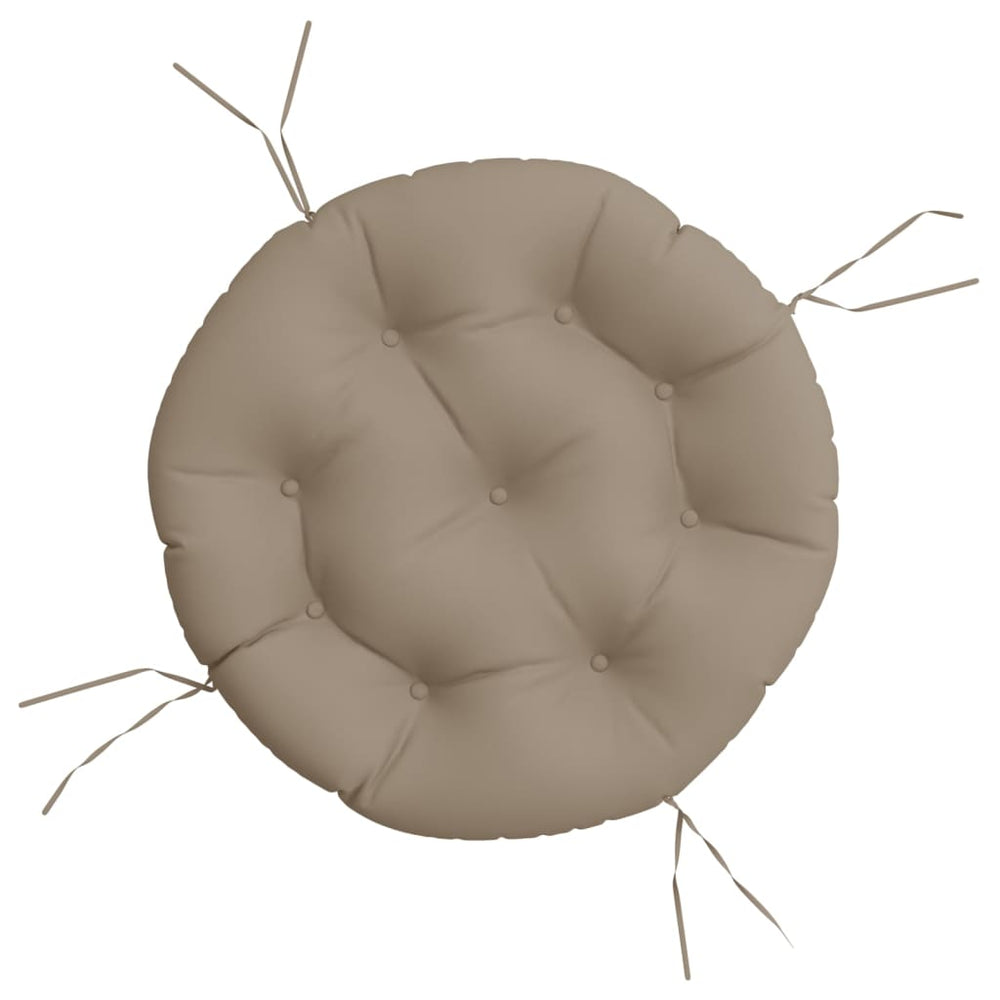 Rundes Kissen Taupe Ø 60cm Oxford