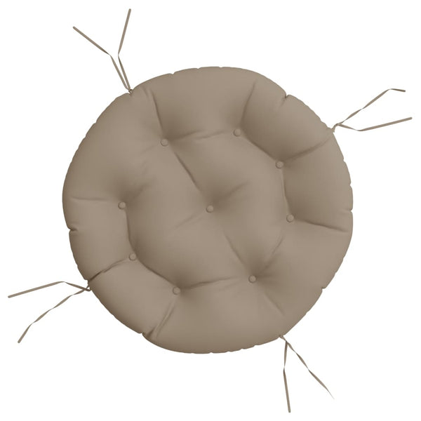 Rundes Kissen Taupe Ø 60cm Oxford