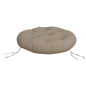 Rundes Kissen Taupe Ø 60cm Oxford