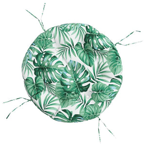 Rundes Kissen mit Blattmuster, Ø 60cm
