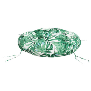 Rundes Kissen mit Blattmuster, Ø 60cm
