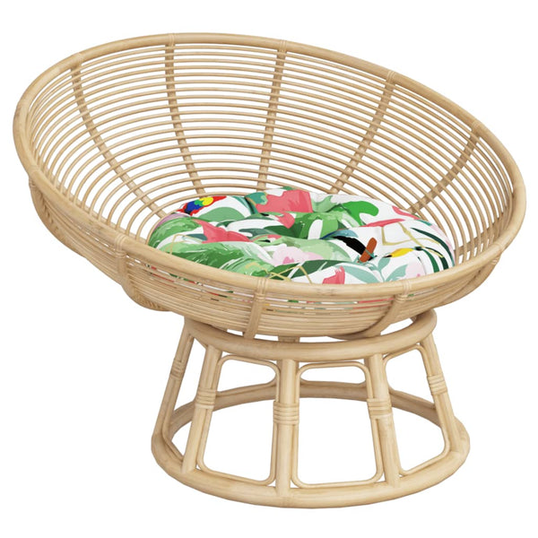 vidaXL Coussin rond multicolore Ø 60x11 cm en tissu Oxford