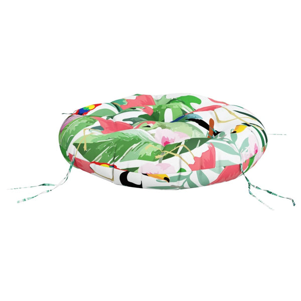 vidaXL Coussin rond multicolore Ø 60x11 cm en tissu Oxford