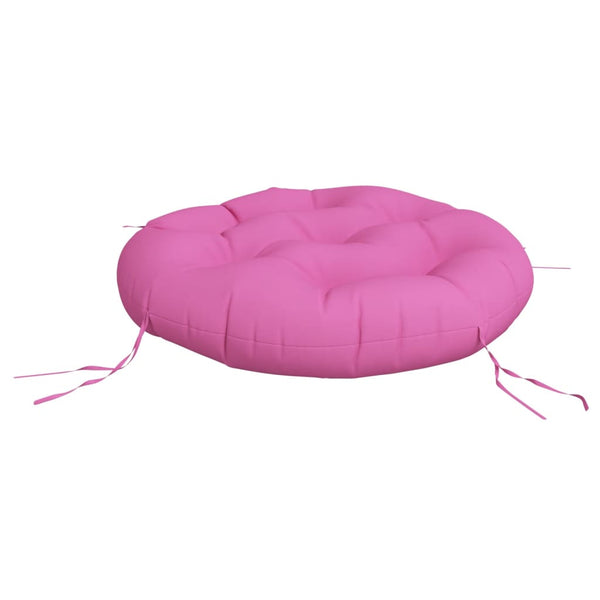 Rundes Kissen Rosa Ø60cm Oxford-Gewebe