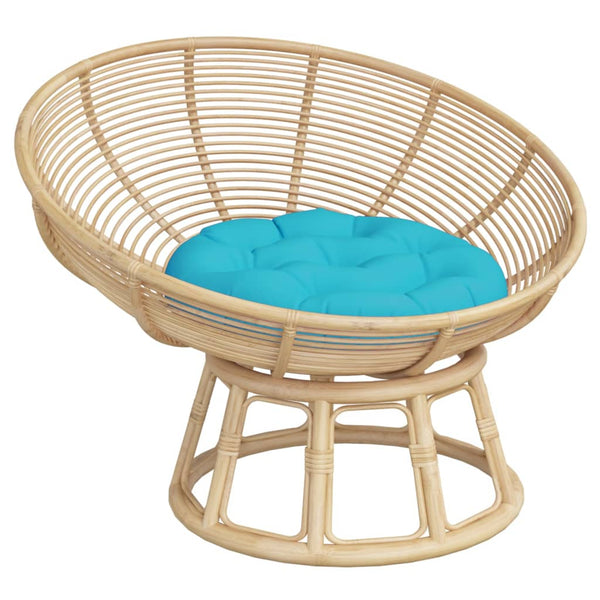 Rundes Kissen Türkis Ø 60 cm Oxford