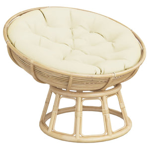 Rundes Kissen Creme Ø 100cm Oxford-Gewebe